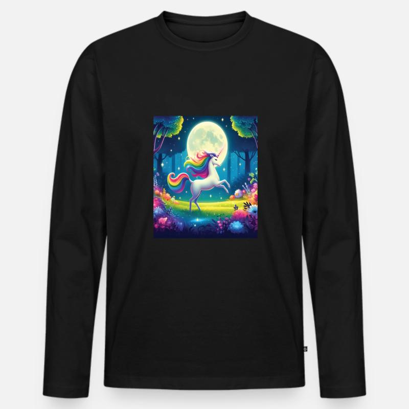 Märchen - Männer Premium Bio Langarmshirt - Schwarz