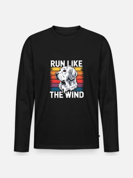 Agility - Men's Premium Organic Long Sleeve Shirt - black