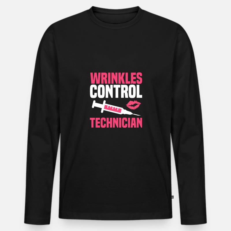 Kosmetikerin - Männer Premium Bio Langarmshirt - Schwarz