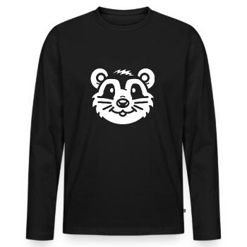 Honey badger - Men's Premium Organic Long Sleeve Shirt - black - Front - Nico (187cm)