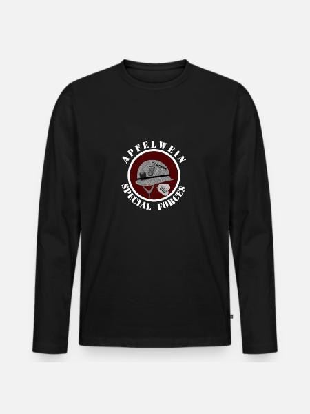 Cider, Bembel, Äppler, Äbbelwoi - Men's Premium Organic Long Sleeve Shirt - black