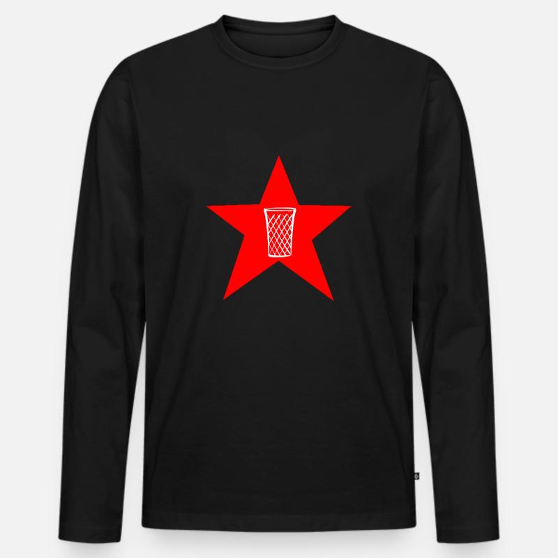 Apfelwein, Äbbelwoi, Bembel - Männer Premium Bio Langarmshirt - Schwarz