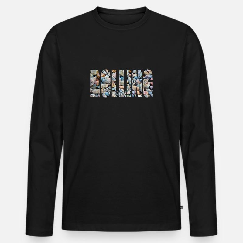 rolling 1 - Männer Premium Bio Langarmshirt - Schwarz