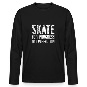 Skateboard Art For Boys Girls Men Skateboard Gifts - Männer Premium Bio Langarmshirt - Schwarz - Vorne - Nico (187cm)
