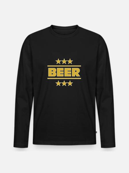 Beer, Beer, Alcoholic Beverage - Men's Premium Organic Long Sleeve Shirt - black