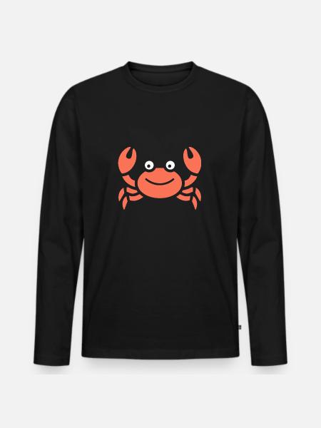 Crabe - T-shirt manches longues Premium bio Homme - noir