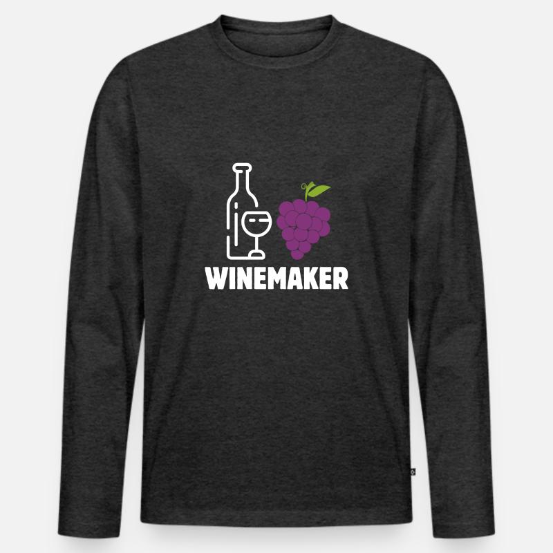 Winzer Alkoholisches Weingut Beruf Pacemaker Winer Männer Premium Bio Langarmshirt