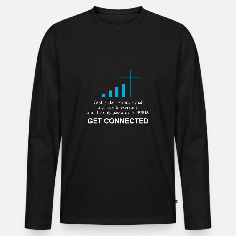 Katholischer Priester | Witziges Geschenk | - Männer Premium Bio Langarmshirt - Schwarz