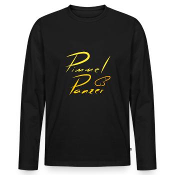 Pimmel Panzer gold JGA Junggesellenabschied Malle - Männer Premium Bio Langarmshirt - Schwarz - Vorne - Nico (187cm)