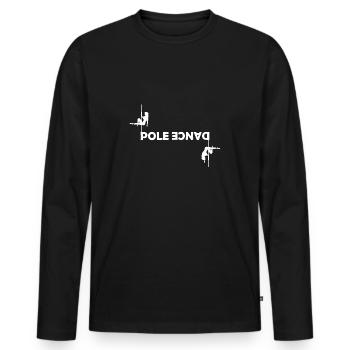 Pole Dance - Männer Premium Bio Langarmshirt - Schwarz - Vorne - Nico (187cm)