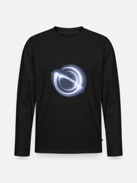 Black hole - Men's Premium Organic Long Sleeve Shirt - black