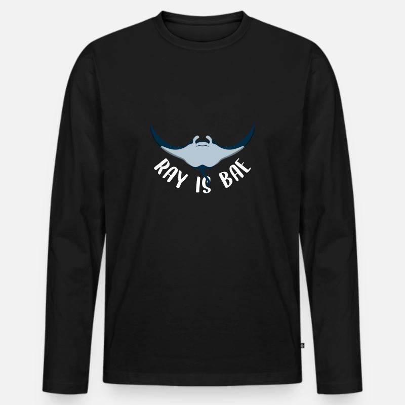 Rae is Bae - Männer Premium Bio Langarmshirt - Schwarz