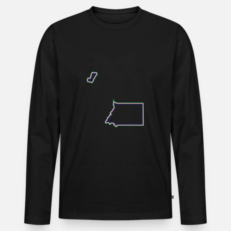 Aequatorialguinea - Männer Premium Bio Langarmshirt - Schwarz