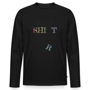 T-shirt - T-shirt manches longues Premium bio Homme - noir - Devant - Nico (187cm)