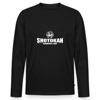 Shotokan Lonsdale - Men's Premium Organic Long Sleeve Shirt - black - Front - Nico (187cm)