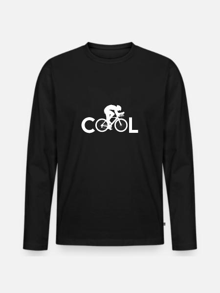Cool - Men's Premium Organic Long Sleeve Shirt - black