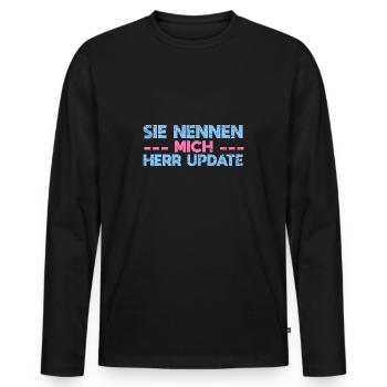 Sie Nennen Mich Herr Update - Männer Premium Bio Langarmshirt - Schwarz - Vorne - Nico (187cm)