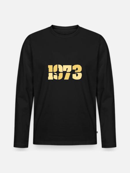 1973 - Men's Premium Organic Long Sleeve Shirt - black
