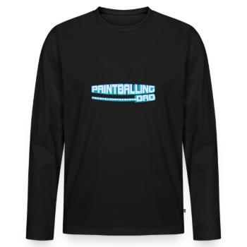 Paintballing Dad - Papa Lustig - T-shirt manches longues Premium bio Homme - noir - Devant - Nico (187cm)