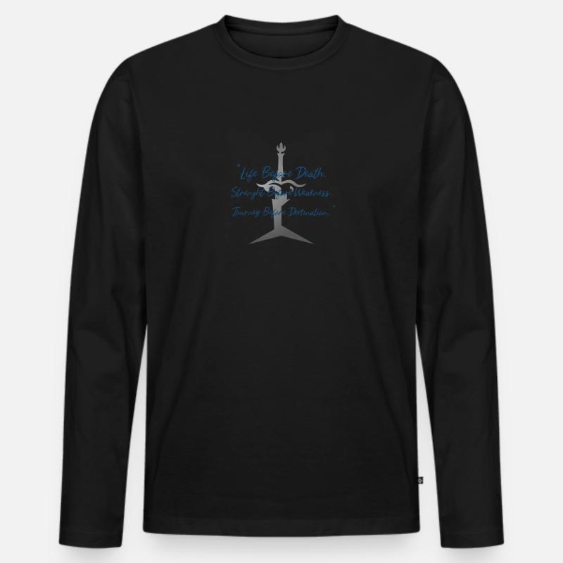 Knights Radiant - Männer Premium Bio Langarmshirt - Schwarz