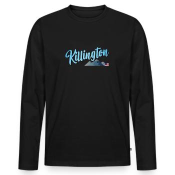 Killington Station de Ski - T-shirt manches longues Premium bio Homme - noir - Devant - Nico (187cm)