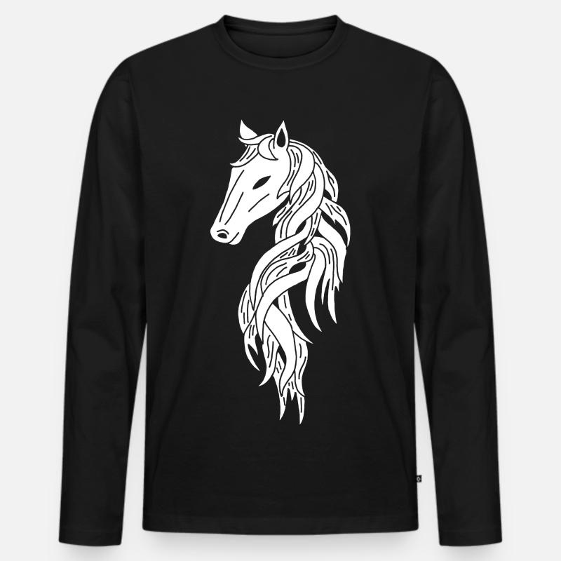 Schimmel - Männer Premium Bio Langarmshirt - Schwarz