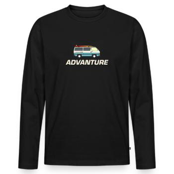 Van Life Van Dwellers Van Lifers - Männer Premium Bio Langarmshirt - Schwarz - Vorne - Nico (187cm)