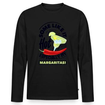 Attenzione Spicy Margarita Cocktail Lover's - Männer Premium Bio Langarmshirt - Schwarz - Vorne - Nico (187cm)