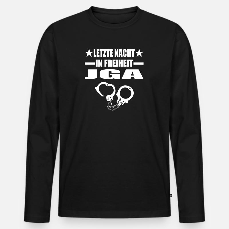 Junggesellenabschied - Männer Premium Bio Langarmshirt - Schwarz