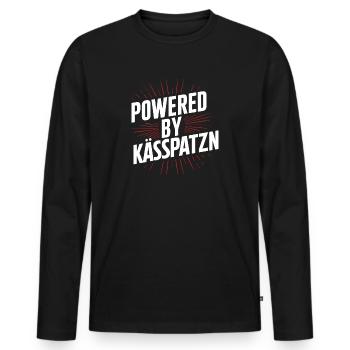 Fromage souabe dialecte spaetzle cuisine souabe - T-shirt manches longues Premium bio Homme - noir - Devant - Nico (187cm)