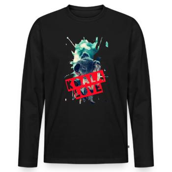 Koala bear - Men's Premium Organic Long Sleeve Shirt - black - Front - Nico (187cm)