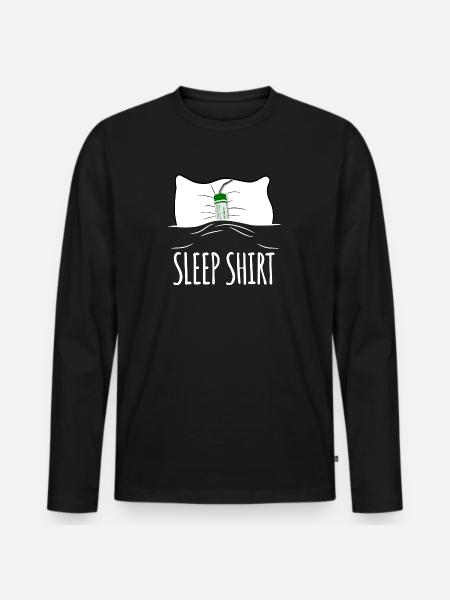 Fireworks Late risers - Men's Premium Organic Long Sleeve Shirt - black