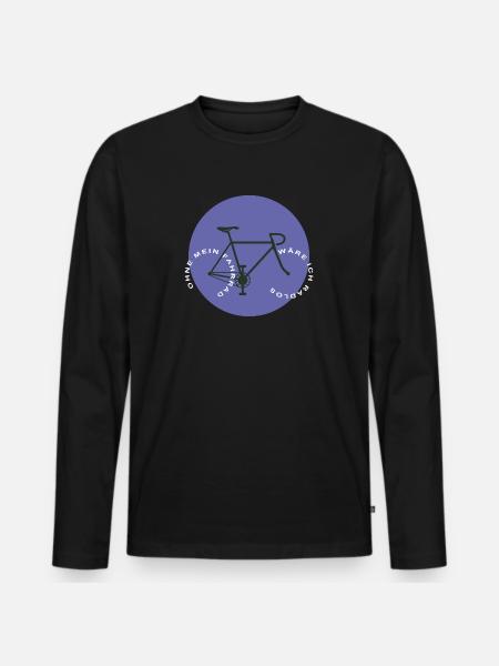 Sans mon vélo - T-shirt manches longues Premium bio Homme - noir