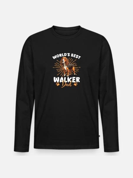 Treeing Walker Coonhound Walker Papa - T-shirt manches longues Premium bio Homme - noir