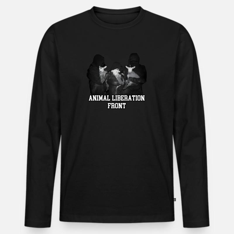 A.L.F. - Männer Premium Bio Langarmshirt - Schwarz