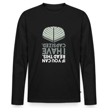 Nautical Sailing Water Fun - Men's Premium Organic Long Sleeve Shirt - black - Front - Nico (187cm)