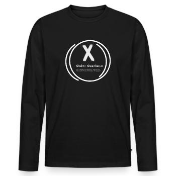 Nordische Mythologie - Männer Premium Bio Langarmshirt - Schwarz - Vorne - Nico (187cm)