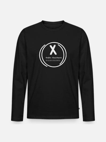 Nordische Mythologie - Männer Premium Bio Langarmshirt - Schwarz