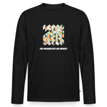 The possibilities are endless - Men's Premium Organic Long Sleeve Shirt - black - Front - Nico (187cm)