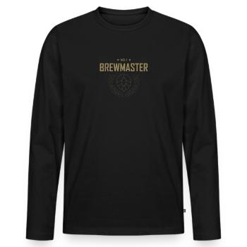 Brewmaster Beer Self-Brewing Hobbybrauer Gift - Men's Premium Organic Long Sleeve Shirt - black - Front - Nico (187cm)