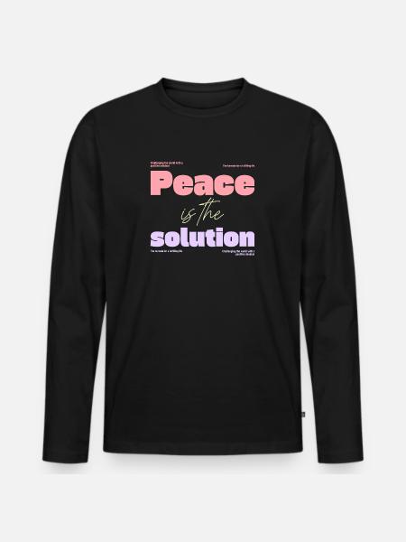 Mental Health - Men's Premium Organic Long Sleeve Shirt - black