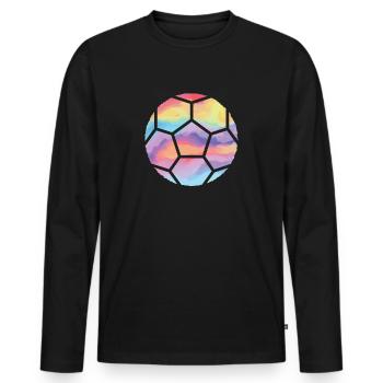 Handball Handball Joueur de Handball Enfant Handball - T-shirt manches longues Premium bio Homme - noir - Devant - Nico (187cm)