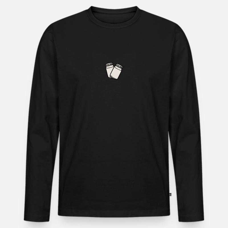 Einmachgläser - Männer Premium Bio Langarmshirt - Schwarz