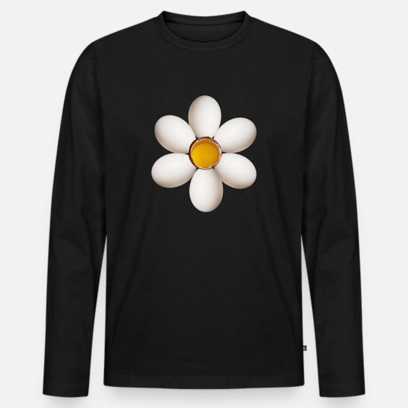BlÃ1/4te - Männer Premium Bio Langarmshirt - Schwarz