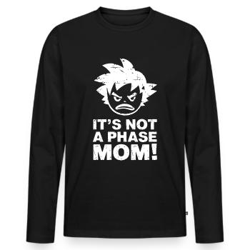 It's not a phase mom! Emo Goth Alternative - Men's Premium Organic Long Sleeve Shirt - black - Front - Nico (187cm)