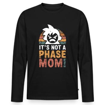 It's not a phase mom! Emo Goth Alternative - Men's Premium Organic Long Sleeve Shirt - black - Front - Nico (187cm)