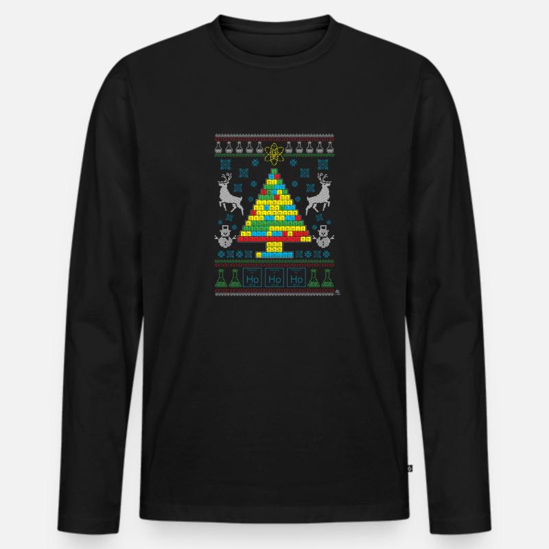 buntes chemistree Geschenk - Männer Premium Bio Langarmshirt - Schwarz
