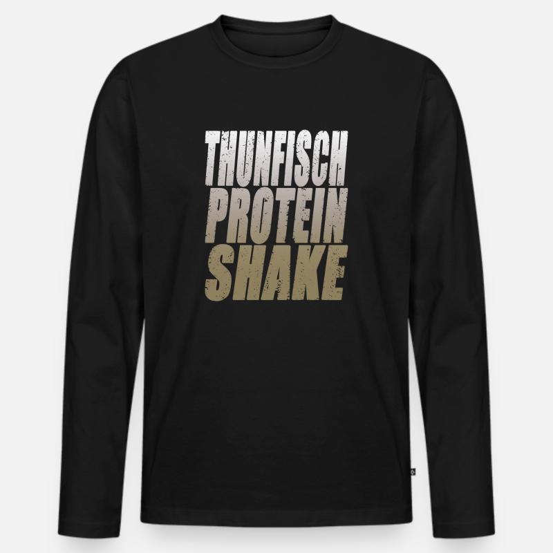 Shake - Männer Premium Bio Langarmshirt - Schwarz