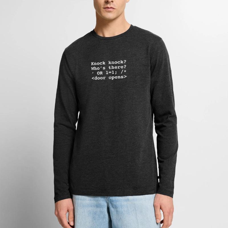 Injection de programmation graphique drôle de programmeur T-shirt manches longues Premium bio Homme