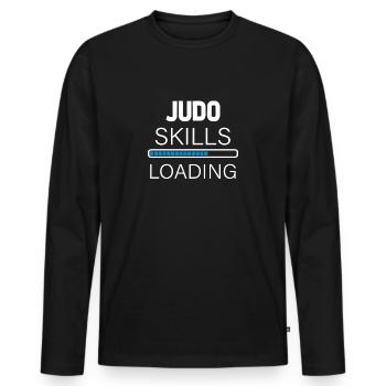 Judo Skills - Männer Premium Bio Langarmshirt - Schwarz - Vorne - Nico (187cm)